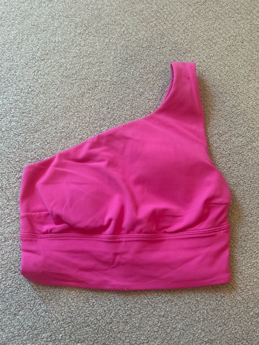 Lululemon One-Shoulder Pink Sports Bra Top